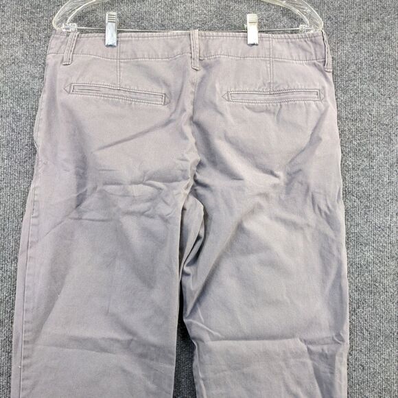 Old Navy Men's Broken-in Straight Chino Pants Gray 33x32 Flat Front Cotton - Picture 6 of 11